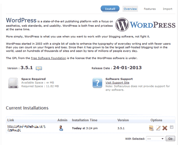 edu wordpress 101 wordpress softaculous 6 current install