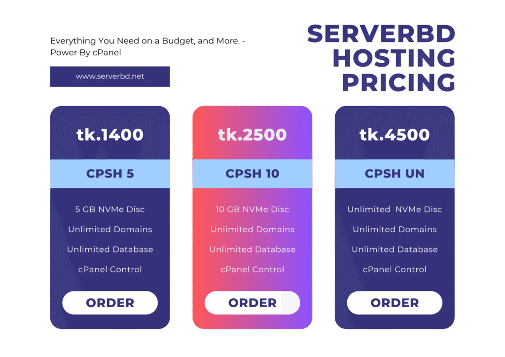 cPanel Web Hosting Bangladesh